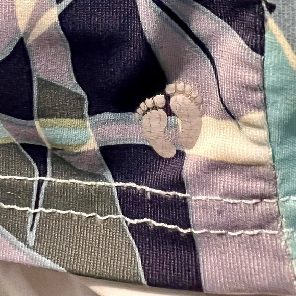 Hang Ten Blue and Green Long Sleeve Swim Coverup - Picture 4 of 5